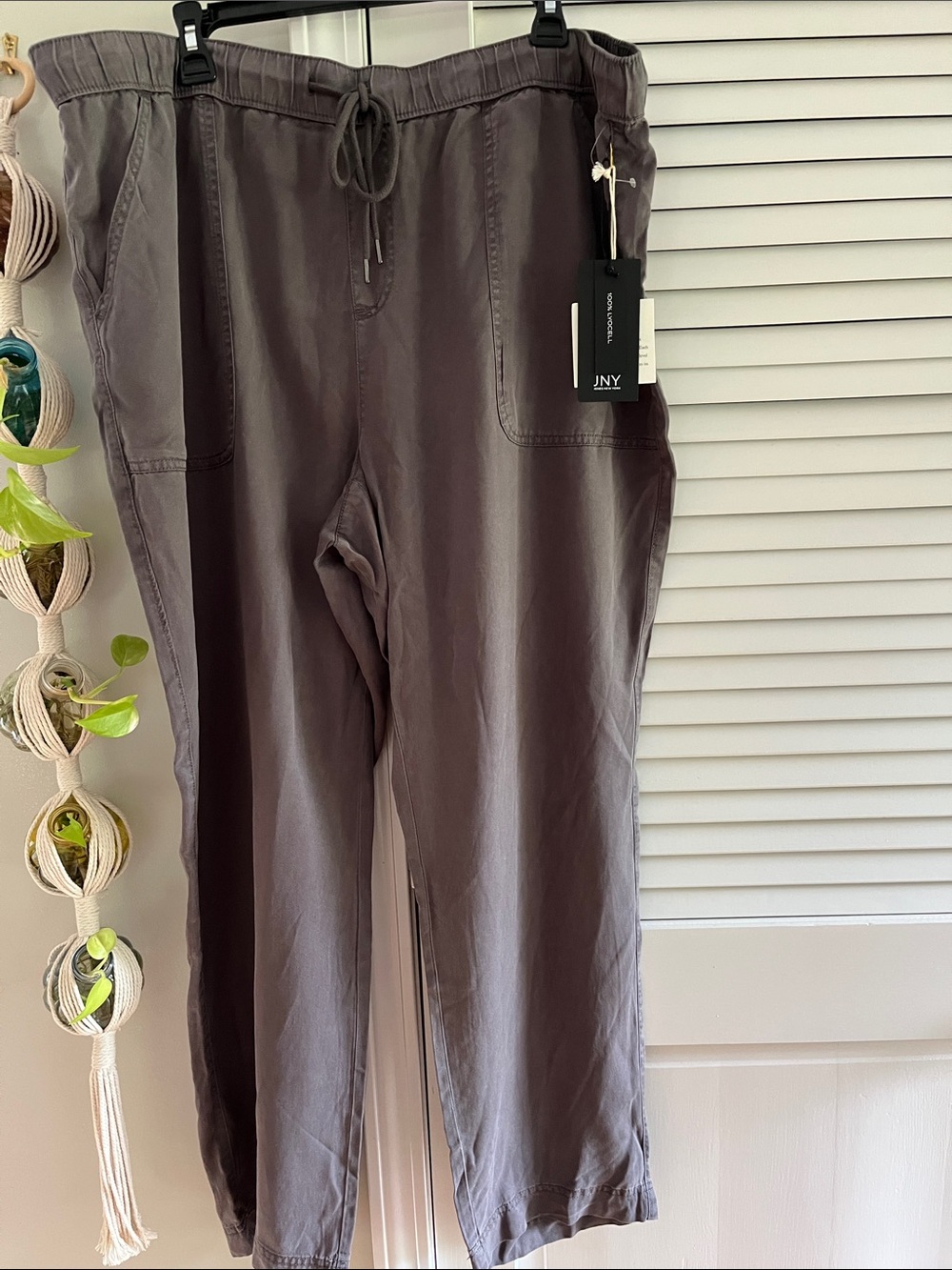 Jones New York Straight-Leg Drawstring Pants